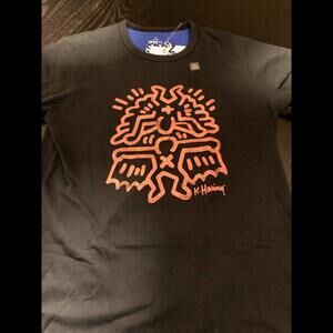 NWT Uniqlo SPRZNY Keith Haring Mens Medium Black T-Shirt